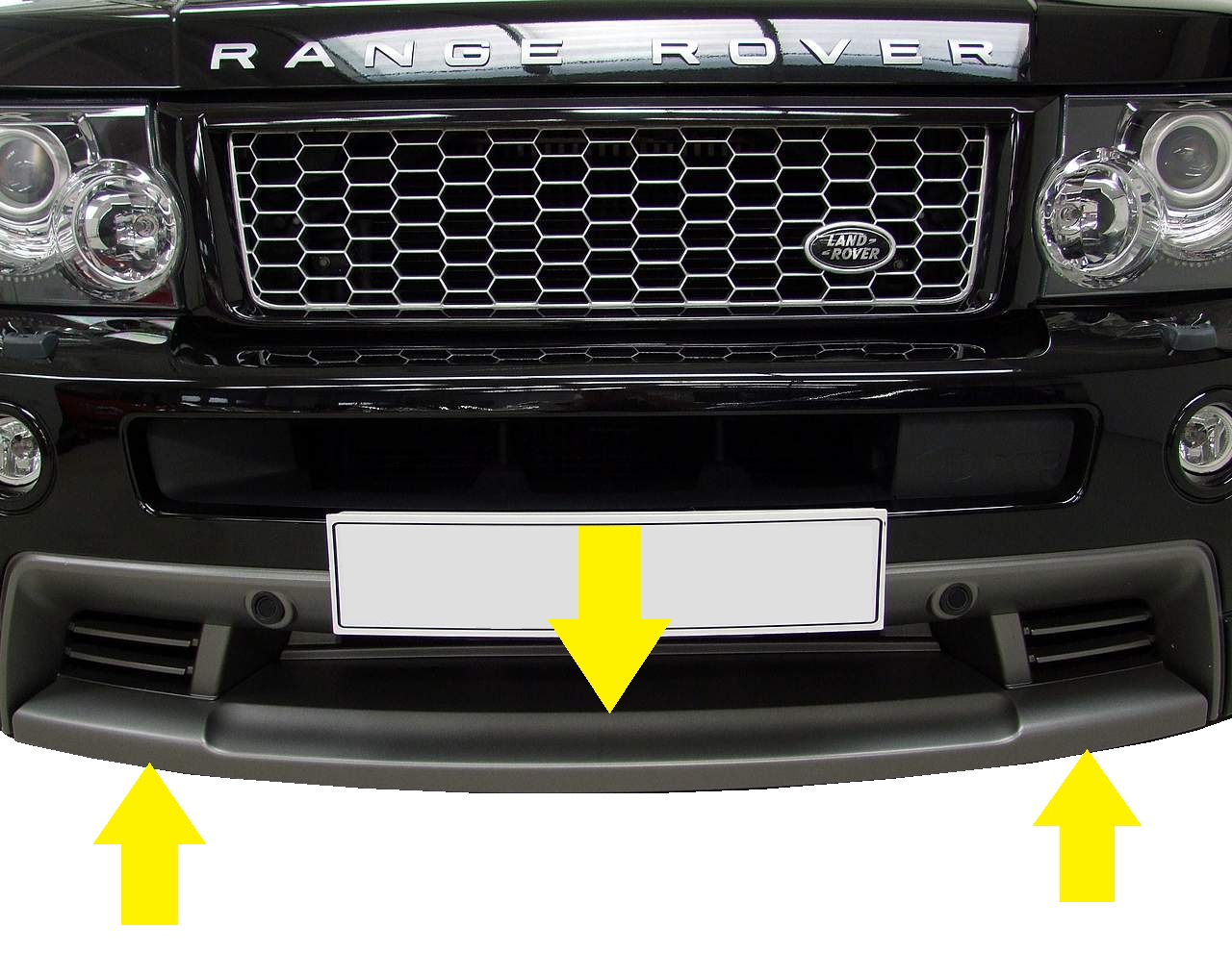 Tow Eye Cover/spliter/lip spoiler genuine Range Rover Sport 05 HST
